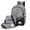 Grey, variant on HNMKIU High School Student Backpack for Boys Girls Three Piece Set Computer Business Bag Shoulder Casual Matching Daily ,Black