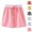 Pink, variant on Umfun Women's Plaid Skirt Elastic Drawstring Waist Casual Summer Skirt with Pockets