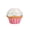White, variant on Cake Paper Lanterns 1st One Happy Birthday Party Decoration Kids 3D Ornaments Cup Cake Ice Cream Pendant Child Baby Shower Favor
