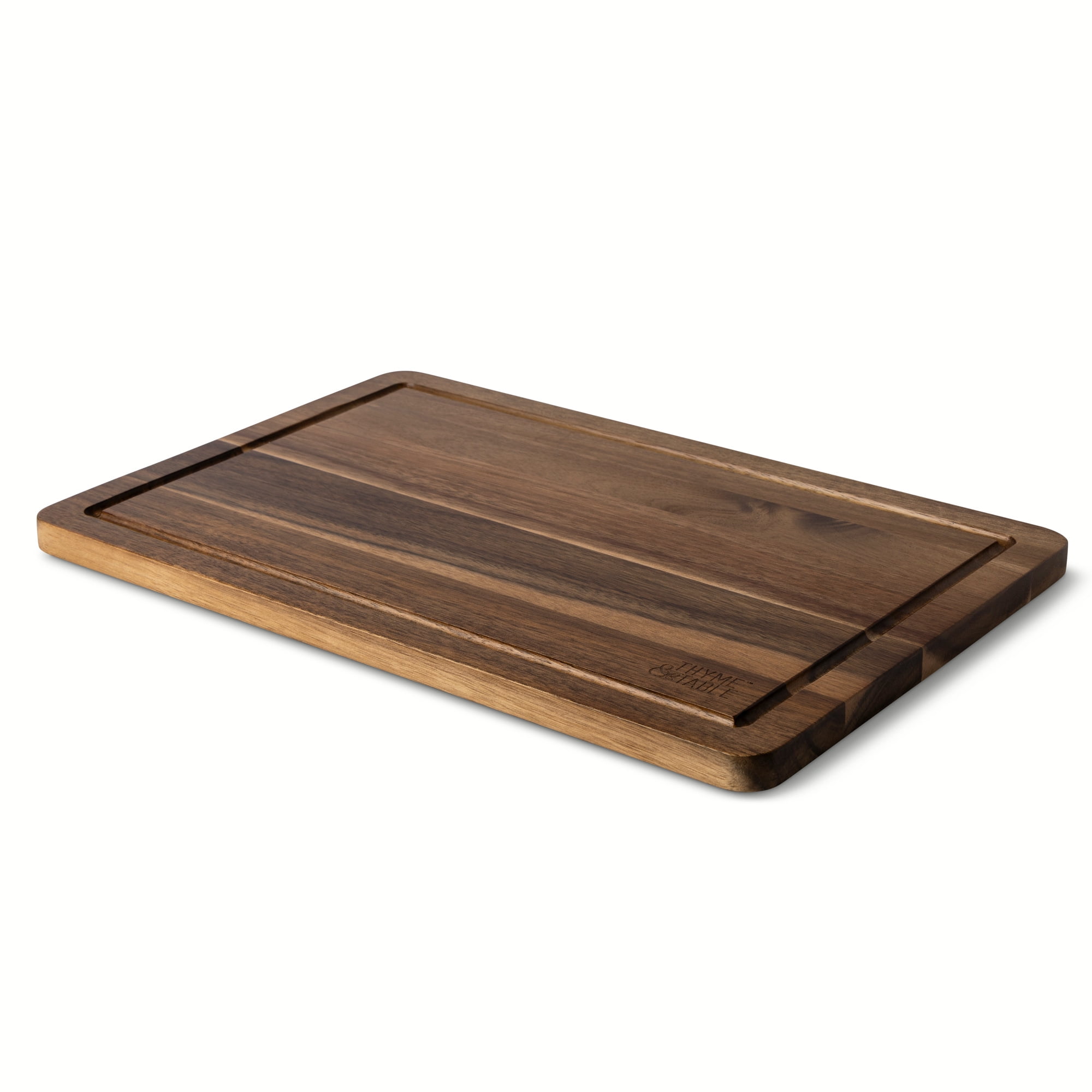 Thyme & Table Acacia Wood Cutting Board with Anti-Slip Grips, 12" x 18"