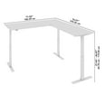 thumbnail image 3 of Pemberly Row 72"W L Shaped Standing Desk in Hansen Cherry - Engineered Wood, 3 of 7