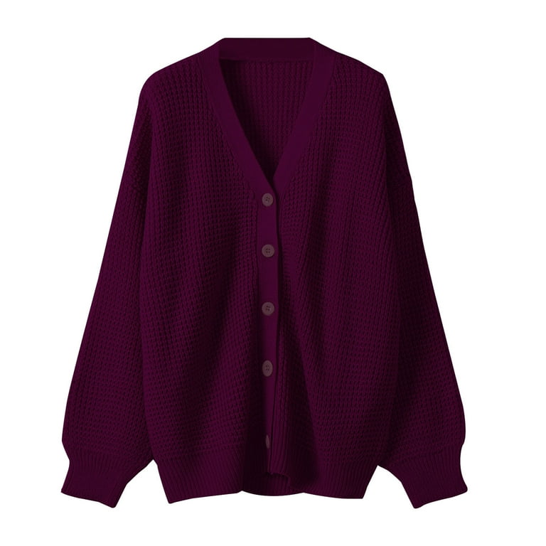 HAPIMO Discount Womens Fall Fashion Cardigan Long Sleeve Button