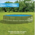 thumbnail image 3 of Intex 18 Foot Round Easy Set Blue Solar Cover for Swimming Pools Pool Cover Only, 3 of 9