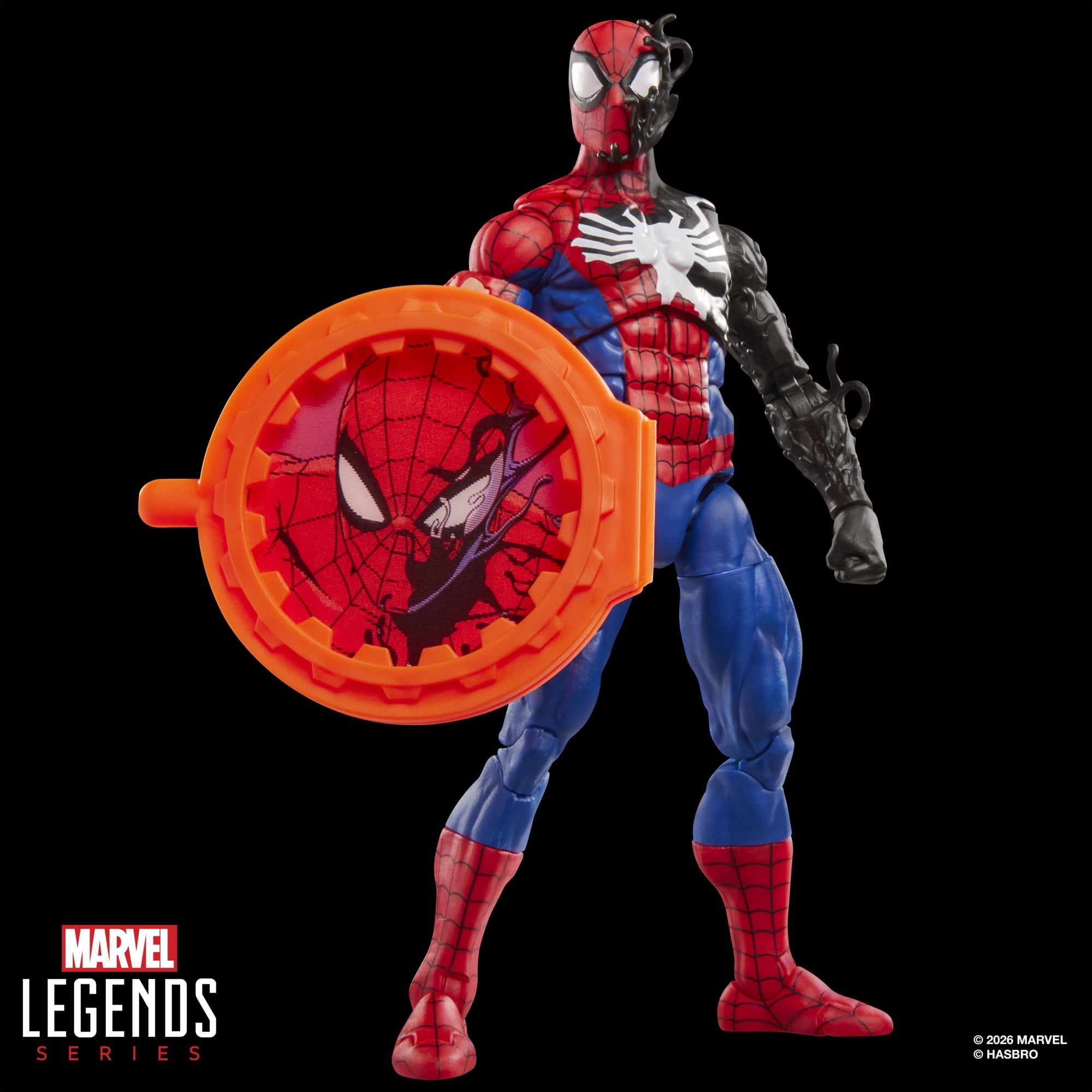 Marvel Legends Series, figurine de collection Secret Wars Spider-Man (costume d'extraterrestre) de 15 cm, inspirée des bandes dessinées Marvel