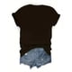 thumbnail image 2 of Women's West Coast California Graphic T-Shirt - Black Crew Neck Short Sleeve Top with Palm Tree & Beach Letter Print Beach T Shirt, Durable Print Shirt, Comfortable Material, Vacation Style, 2 of 4