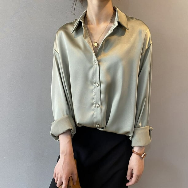 Blusa en seda elegante new arrivals