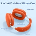 thumbnail image 4 of [4 en 1] Funda de Silicona para AirPods Max USB-C (2024) (Naranja), 4 of 6