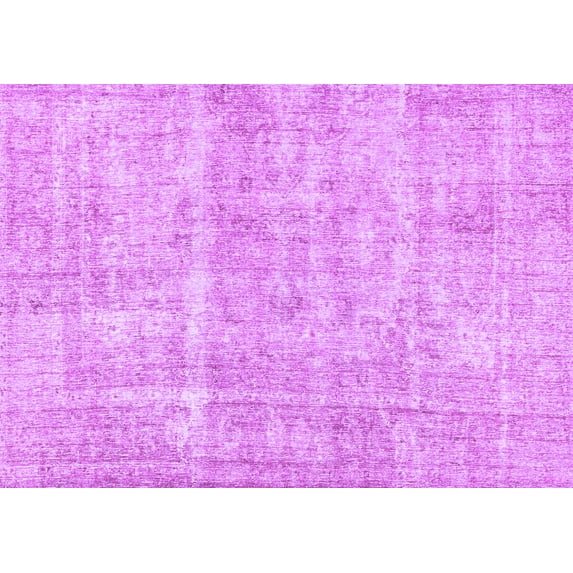 Ahgly Company Machine Washable Indoor Rectangle Abstract Purple Modern Area Rugs, 2' x 3'