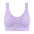 thumbnail image 5 of Women's Workout Sports Bra Seamless Comfort Wire-Free Bra 5-Pack Soft Breathable Racerback for Gentle Lift Multicolor S-4XL, 5 of 5