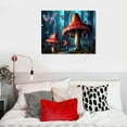 thumbnail image 5 of COMIO Magical Forest Wall Art Fantasy Mushroom Wall Decor Nature Landscape Plant Picture Butterflies Canvas Print Nursery Decor Fairytale Theme Wall Painting for Home Kids Bedroom Decoration, 5 of 5