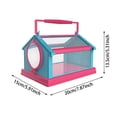 thumbnail image 3 of Pop Up Pet Habitat Cage With Collapsible Design, Mesh Pet House Carrier With Window, Portable Critter Keeper For Small Animals Reptiles Outdoor, 3 of 5