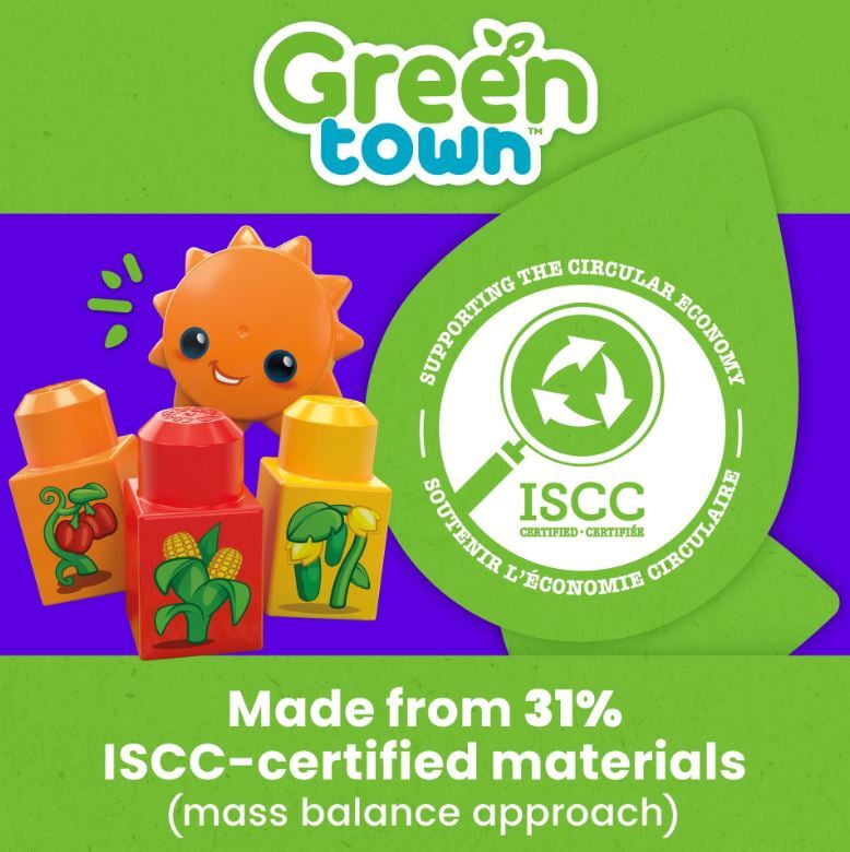 MEGA BLOKS - Green Town Grow & Protect Farm, 51 Piece Toddler Building Toy Set