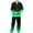 Green, variant on snilers Mens Pajamas Set Fashion Casual Gradient Lounge Set Button Front Long Sleeve Shirts and Sweatpants Two Piece Set Sleepwear