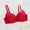 Red, variant on ALLLIST Lace Womens Underwear Plus Size Wirefree Bras Push up White Solid T-Shirt Womens Lingerie Size 80B