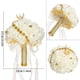 thumbnail image 2 of Happy Halloween Amagogo Artificial Bridal Bouquet, Wedding Bouquet, Artificial Rose Flowers, Wedding For Christmas Party Favors, Single, 2 of 2