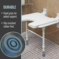 HealthSmart Wall Mount Fold Away Bath Chair Shower Seat Bench with