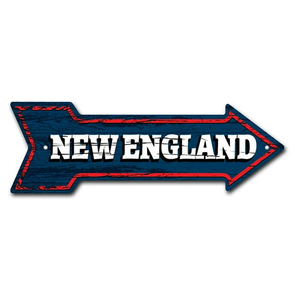SignMission P-ARROW12-999716 12 x 36 in. Wide New England Arrow Sign