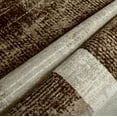 thumbnail image 5 of Everwash™ Treasure Creed Modern Geometric Machine Washable Area Rug, Brown/Beige, 5'2"x7'2", 5 of 11