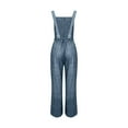 thumbnail image 6 of GILIGEGE Womens Overalls Casual Loose Jumpsuit Wide Leg Pants Sleeveless Bib Overalls Baggy Pants Overalls for Women Womens Rompers for Summer Overalls Fashionable Suspender Long Jumpsuit Pocket, 6 of 6