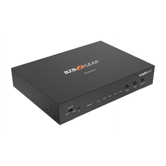 BZBGEAR 4x1 1080P FHD HDMI MultiViewer with KVM USB 2.0 Ports and Support for up to 4 Computers/Laptops