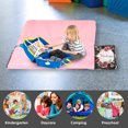 thumbnail image 3 of KAINSY Personalized Toddler Nap Mat with Name, Custom Kid Nap Mat for Girl, Wine Red Rose Daycare Sleeping Mats with Blanket&Removable Pillow, Perfect for Preschool Travel Kindergarten, 3 of 4