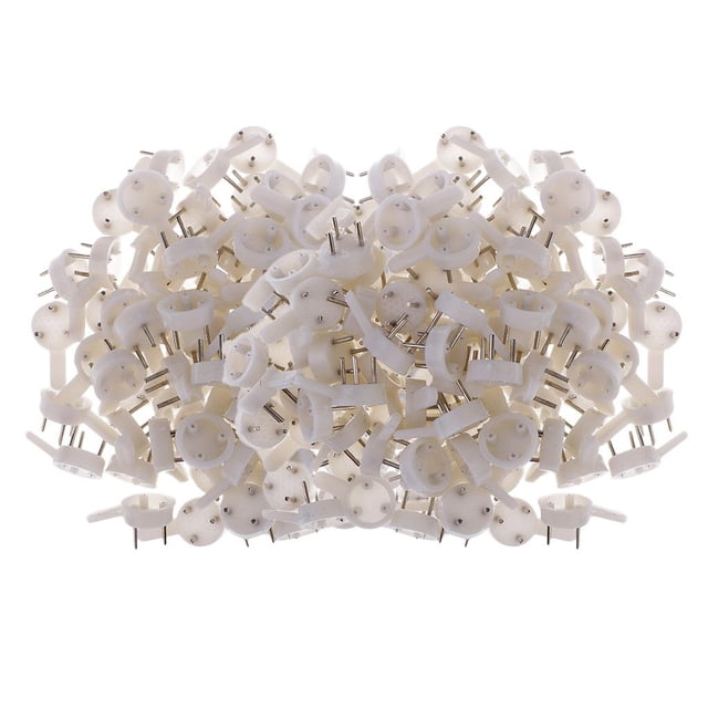 jifeng 200 Pieces Plastic Invisible Traceless Wall Mounted Photo Picture Frame Mirrors