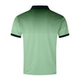 thumbnail image 4 of UVEASISHA Mens Polos Shirts Casual Short Sleeve Button Lapel Golf Fit Tee Shirts with Pocket Summer Fashion Stylish Polka Dot Gradient Color Work Top 2025,Green,L, 4 of 5