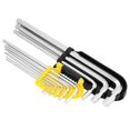 thumbnail image 4 of 9pcsCrVHexagonWrenchSet1.5mm10mmBallEndLongArmHexKeySetScrewDriverTool, 4 of 5