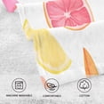 thumbnail image 5 of Yayeee 100% Cotton Hand Towels for Bathroom 16" x 28" Soft Absorbent Kitchen Towel, White Grapefruit Slices, 5 of 7