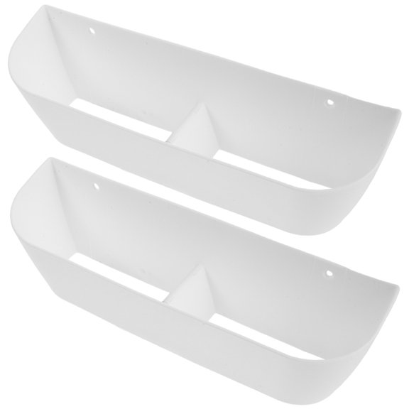 ETEREAUTY 2- Mounted Shoe Rack Organizer, White Plastic Holder for Home Entryway, Space-Saving Shoe Storage Solution
