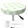 thumbnail image 2 of Green Checkboard Round Bar Stool Seat Covers, Elastic Round Chair Cover Stool Seat Slipcover Bar Stool Cushions Round Pad for 12-14 inch, 2 of 5