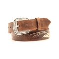 thumbnail image 2 of Ariat Western Belt Mens Embroidered Concho Logo Brown A1017602, 2 of 2