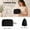 Black, variant on Travel Makeup Bag for Women, Portable Fold-down Cosmetic Case, Make Up Organizer Pouch, Water-resistant Toiletry Bag for Toiletries