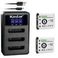 thumbnail image 1 of Kastar 2 Pack Battery and LCD Triple USB Charger Compatible with Panasonic Attune, Attune 3020, Attune 3050, Attune I, Attune II, Attune II HD3, WX-CH455, WX-SB100, WX-ST100 Drive-Thru System Headset, 1 of 6