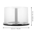 thumbnail image 2 of 3pcs DVD Storage Bucket Clear CD Container Box Large Capacity Plastic Box Empty Organizer Portable Disc Container, 2 of 8