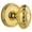 Lifetime Brass, variant on Grandeur 824383 Georgetown Solid Brass Rose Privacy Knob Set - Brass