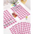 thumbnail image 5 of Easter Placemats Set of 4, Pink Check Plaid Placemat for Dining Table Decorations, Buffalo Farmhouse Style Pattern Place Mats, Spring Table Mats for Kitchen Dinner Seasonal Holiday Party Decor, 5 of 6