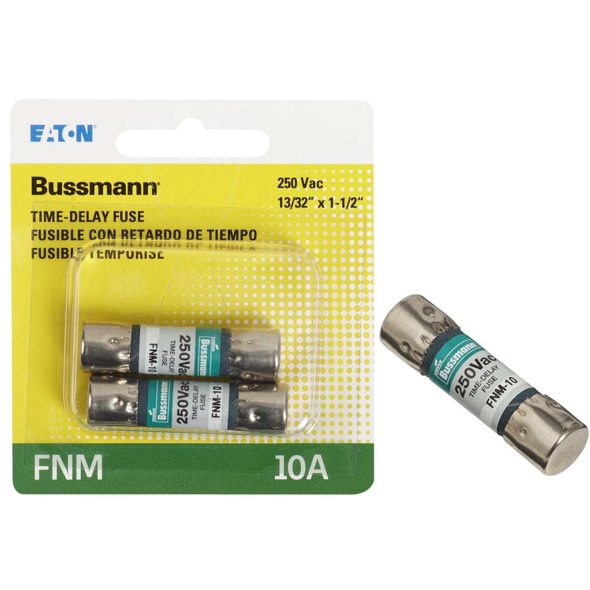 Bussmann 10 amps Midget Fuse 2 pk - Total Qty: 1; Each Pack Qty: 2; Total Items Rec: 2