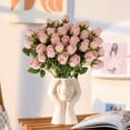 thumbnail image 6 of Taicans Artificial Rose Bud Stem,7 Heads Fake Silk Roses,18.8in Long Stem Artificial Flowers for Wedding Bouquets,Table Centerpieces,Home Decor, 6 of 7