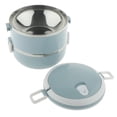 thumbnail image 4 of GUOOL 2 Tier Stainless Steel Food Container Insulated Storage Tray, 3 Color Selection Blue01, 4 of 8