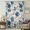 Indigo,Tan,Cream, variant on Navy Indigo Florals Sheer Curtains 45" Long for Bedroom, Farmhouse Botanical Peonies Leaves Light Filtering Privacy Drapes, Breathable Semi Sheer Short Window Treatment for Kitchen Cafe Bathroom