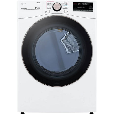 LG DLEX4000W 7.4 Cu. Ft. Ultra Large Capacity Smart wi-fi Enabled Front Load Electric Dryer with TurboSteamÂ™ and