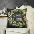 thumbnail image 2 of Pillow Covers Welcome Home Quote Decorative Throw Pillow Square Cushion Cover, 2 of 5