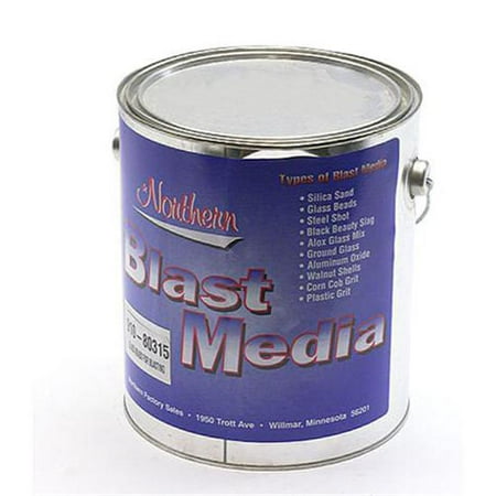 Aluminum Oxide Blasting Media Material, 1 Gallon
