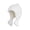 White, variant on Women's Winter Furry Trapper Hat with Pom Pom & Ear Flaps Warm Plush Bobble Cap for Snow Cold Weather Wine One size