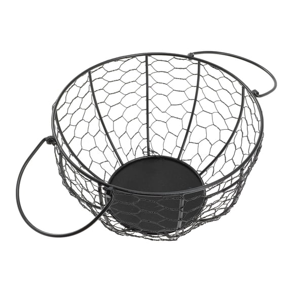 PAMINGONO Black Kitchen Basket for Fruit and Storage, Multi-Purpose Wire Basket, 1 Set