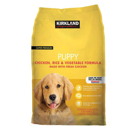 Kirkland Signature Puppy Formula Chicken, Rice and Vegetable Dog Food 20