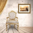 thumbnail image 3 of Palacios Prieto, Javier 32x23 Gold Ornate Wood Framed with Double Matting Museum Art Print Titled - Stone Tower On The Beach, 3 of 4