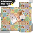 thumbnail image 4 of Pioneer Flower Floral Print Pattern Toddler Nap Mat for Teens Preschool Daycare, Teens Sleeping Mat Bag, Toddler Sleeping Bag with Pillow, 4 of 6