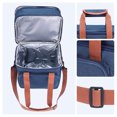 thumbnail image 3 of Reusable Lunch Bag for Men, Insulated Lunch Bag Leakproof Lunch Box for Work Office, Large Capacity Lunch Cooler Bag Navy Blue 10.2*7.1*11.0in, 3 of 6